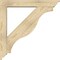 Ekena Millwork Funston Traditional Rough Sawn Bracket w/ Offset Brace, Douglas Fir, 6"W x 36"D x 36"H BKT0604X36X36FST01RDF - alternate 3